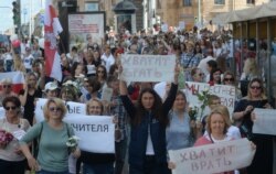 Мінські вчителі на акції протесту опозиції