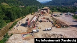 Organizare de șantier pe lotul 3 din Sibiu-Pitești.