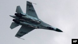 Військовий літак Су-27 (ілюстративне фото)