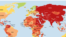 Harta Libertății Presei 2025, publicată de Reporters Without Borders (RSF).