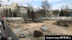 Площадь Куйбышева в Симферополе, апрель 2021 года