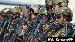 Боевики спецназа «Талибана» занимают позиции в аэропорту Кабула после вывода войск международной коалиции. 31 августа 2021 года