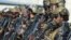 Taliban special forces fighters at the airport in Kabul on August 31 