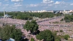 Massive Crowds In Minsk Demand President Lukashenka Resign