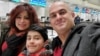 Shahin Moghadam (right) lost his wife, Shakiba Feghahati, and his son, Rosstin, in the airliner crash on January 8, 2020.