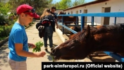 Зооуголок в детском парке Симферополя, фото с официального сайта учреждения «Парки столицы»