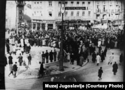 Demonstracije povodom odbacivanja sporazuma o pristupanju Jugoslavije Trojnom paktu, Beograd 27. marta 1941.