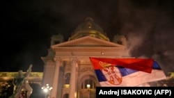 Святкування перемоги «Студентського списку» на парламентських виборах у Сербії