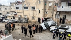 محل اصابت یک موشک در مرکز اسرائیل، ششم فروردین