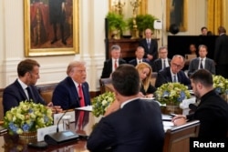 Takimi i Trumpit me udhëheqësit evropianë dhe të NATO-s në Uashington.