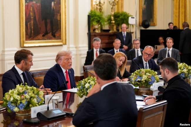 Takimi i Trumpit me udhëheqësit evropianë dhe të NATO-s në Uashington.