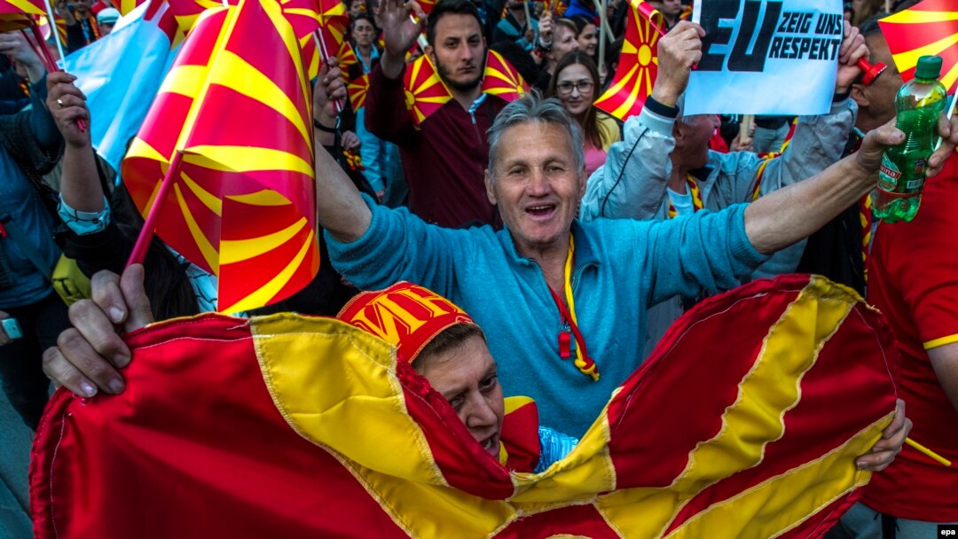 Sa protesta inicijative "Za zajedničku Makedoniju"