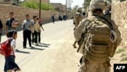 U.S. Marines on patrol in Haditha in 2007.