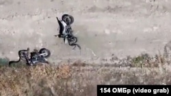 Пошкоджені українськими ударами мотоцикли російської армії, Олександрівський напрямок