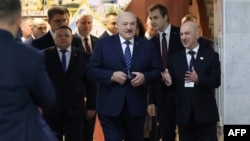 Аляксандар Лукашэнка на выбарах 25 лютага 2024 году.