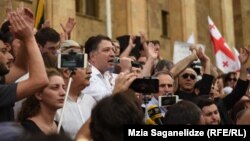 საპროტესტო აქცია საქართველოს პარლამენტთან. 2019 წლის 20 ივნისი