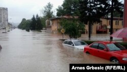 Bosna i Hercegovina - Doboj tokom pooplava 2014. godine. Izvor: Arnes Grbesic (RFE/RL)