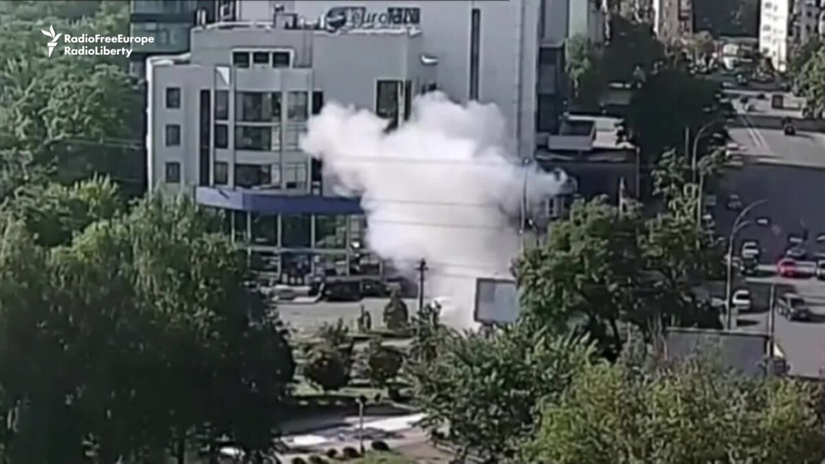 The Moment A Car Bomb Exploded In Kyiv