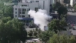 The Moment A Car Bomb Exploded In Kyiv