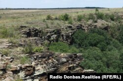 Вихід скелевих порід у «Зуївці»