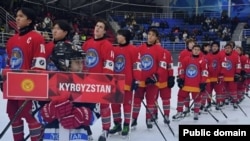 Кыргызстандын хоккей боюнча жаштар курама командасы. Бишкек. Январь, 2026-жыл. 