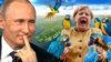 Колаж із зображенням Володимира Путіна та Ангели Меркель
