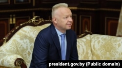 Дзьмітры Мазепін на сустрэчы з Аляксандрам Лукашэнкам. Менск, 3 чэрвеня 2026 году