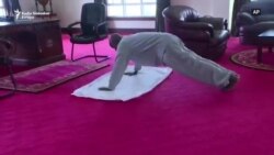 Uganda: S predsjednikom na fitnes