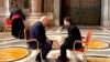 US President Donald Trump meets with his Ukrainian counterpart Volodymyr Zelenskyy at Vatican City on the day of the funeral of Pope Francis. (file photo)