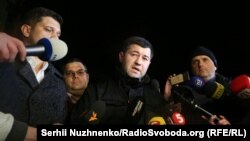 Роман Насіров після виходу з СІЗО в Києві, 16 березня 2017 року