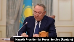 Kazakh President Nursultan Nazarbaev addressed the nation in a televised address on March 19.