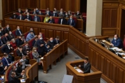 Володимир Зеленський виступає у парламенті. 20 жовтня 2020 року