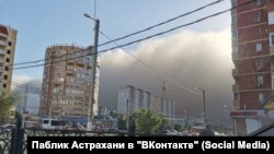 Астрахань накрыла сильнейшая песчаная буря