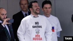 Маттео Сальвини  в российской Госдуме, октябрь 2014 г.