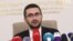 Armenia - Deputy Interior Minister Armen Ghazarian speaks during a news conference, Yerevan, August 14, 2026.