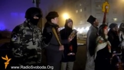 Донецький Євромайдан показав актуальний різдвяний вертеп із участю «Беркута»