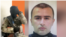 On October 21, 2020, a masked gunman wearing military fatigues took 43 people hostage at a branch of the Bank of Georgia in the western city of Zugdidi. Georgia's Interior Ministry identifies the suspect as Badri Esebua (right). (composite photo)