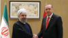 Kazakhstan-Iranian president Hassan Rouhani meets Erdogan, Turkey's president.