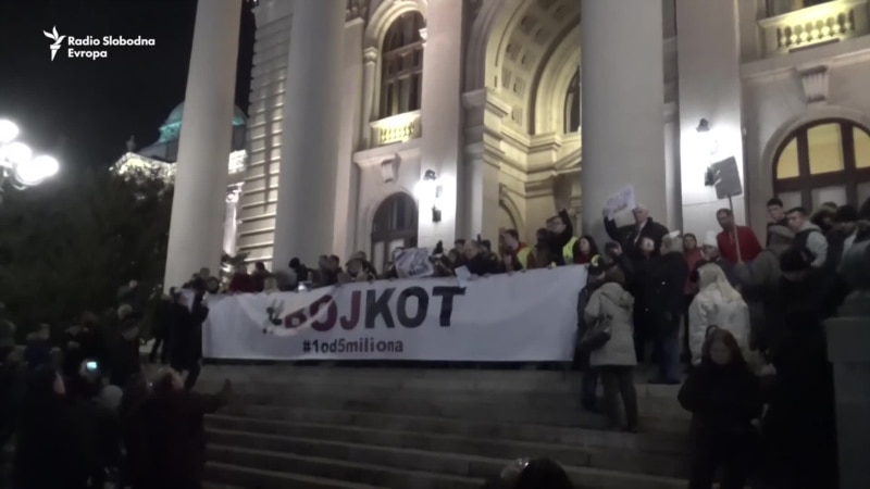 Šezdeseti opozicioni protest u Beogradu