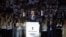 Ish-presidenti i Serbisë, Aleksandar Vuçiq, gjatë një tubimi të Partisë Përparimtare Serbe (SNS) në pushtet, në prag të zgjedhjeve parlamentare, në Beograd, Serbi, më 3 tetor 2026.