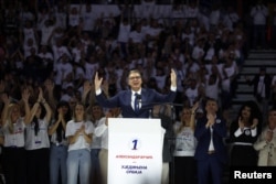 Miting vladajuće Srpske napredne stranke u Beogradskoj areni tokom izborne kampanje, 3. oktobar 2026.