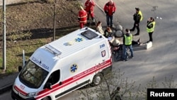 Місце стрілянини у Києві, Голосіївський район, 18 квітня 2026 року