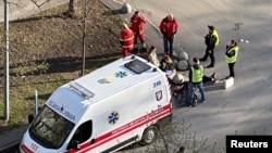 Місце стрілянини в Києві, 18 квітня 2026 року 