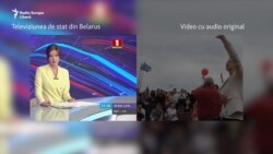 Cum a falsificat televizunea publică din Belarus un miting al opoziției