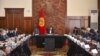 Дом правительства, Бишкек, 12 октября 2020 г. Фото опубликовано на официальном сайте правительства gov.kg.
