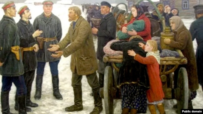 Коллективизация в СССР, фрагмент картины