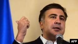 Former Georgian President Mikheil Saakashvili in December