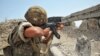 Nagorno-Karabakh -- An Armenian soldier on frontline duty near Mataghis, 20Jul2012