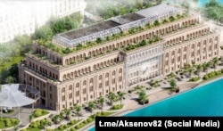 Схема багатофункціонального дозвіллєво-розважального центру, який хочуть побудувати в Ялті у 2029 році