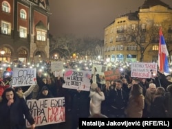 Акція протесту у Белграді. Сербія. 19 січня 2025 року